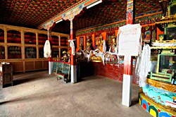 The interior of the main temple.