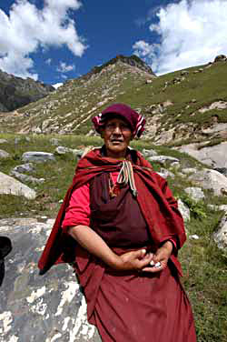 A nun-meditator from Nenang Hermitage.